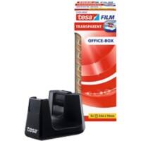 tesa Plakbandhouder tesafilm Easy Cut SMART Zwart 19 mm (B) x 33 m (L) ABS (Acrylonitril-butadieen-styreen), Staal + 8 rollen tesa plakband Office-Box