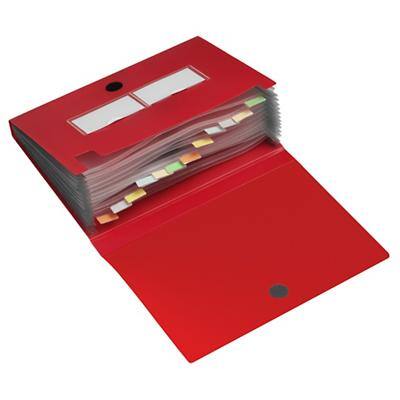 HF2 sorteermap A4 PP 21 x 29,7 cm rood 8 stuks