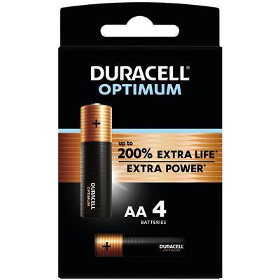 Duracell Batterijen Optimum AA Alkaline 1.5 V 4 Stuks