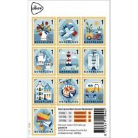 PostNL Echt Hollands Postzegel Waarde 1 NL Zelfklevend 10 Stuks