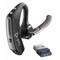Plantronics Poly Voyager 5200 UC Draadloze mono-headset Zwart