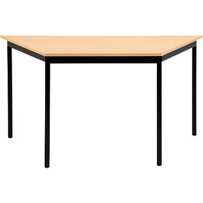 Sodematub Trapeziumvormig Trapeziumvormige tafel Zwart IJzer Zwart 1.400 x 700 x 740 mm