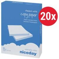 Niceday Copy Kopieerpapier A4 Wit 80 g/m2 Mat 20 pakken à 500 vellen