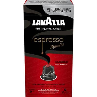 Lavazza Espresso Classico Koffiecups Capsules Espresso Dark Arabica 10 Stuks