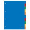 KANGARO Blanco Tabbladen A4 Kleurenassortiment 10 tabs PP (Polypropeen) Rechthoekig 4 Gaten A410