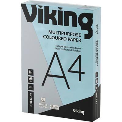 Viking A4 Gekleurd papier Blauw 80 g/m² Glad 500 Vellen