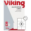 Viking Multifunctionele etiketten 3225330 Ja Speciaal Wit 105 x 74 mm 100 Vellen à 8 Etiketten