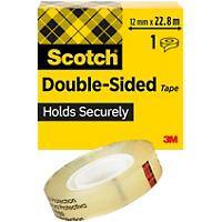 Scotch Dubbelzijdige Tape Transparant Plakband Zonder schutlaag 12 mm x 22.8 m