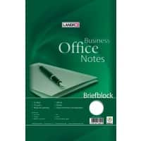 LANDRÉ Office Schrijfblok A4 Blanco Gelijmd Karton Groen Niet geperforeerd 100 Pagina's