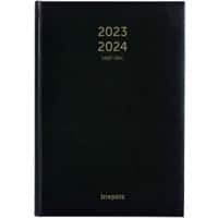 Brepols Agenda 2024 A5 1 Week per 2 pagina's Zwart 2.066.1256.01.6.0