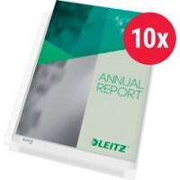 Leitz Premium Showtassen A4 Generfd Transparant 170 micron PVC (Polyvinylchloride) Boven 11 Gaten 47561003 10 Stuks