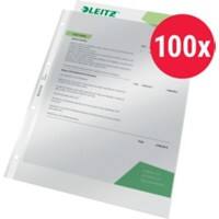 Leitz Premium Showtassen A4 Glashelder Transparant 80 micron PVC (Polyvinylchloride) Boven 4 Gaten 100 Stuks