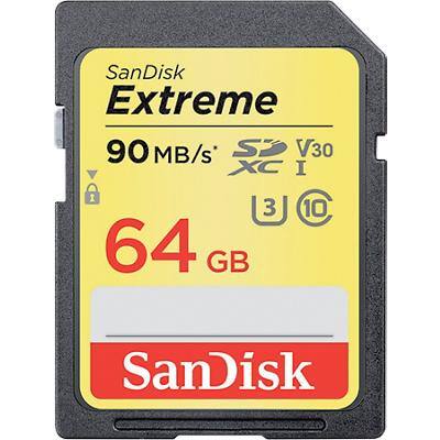 SanDisk Geheugenkaart Extreme SD 64 GB