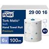 Tork Matic Premium Handdoek H1 Rol Wit 2-laags 290016 6 Rollen à 100 m