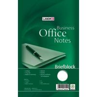 LANDRÉ Office Schrijfblok A5 Blanco Gelijmd Karton Groen Niet geperforeerd 100 Pagina's