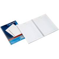Djois Atlanta Kasboek Blauw, wit Gelinieerd Geperforeerd A5 14,7 x 20,7 cm 80 g/m²