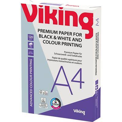 Viking Colour Print A4 Kopieerpapier 120 g/m² Glad Wit 250 Vellen