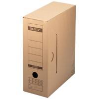 Leitz Premium archiefdozen 6086 met flapdeksel 1100 Vel A4 of 15 hangmappen naturel karton 12 x 27 x 32,5 cm