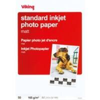Viking Inkjet Everyday Fotopapier Mat A4 165 g/m² Wit 50 Vellen