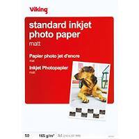 Viking Inkjet Everyday Fotopapier Mat A4 165 g/m² Wit 50 Vellen