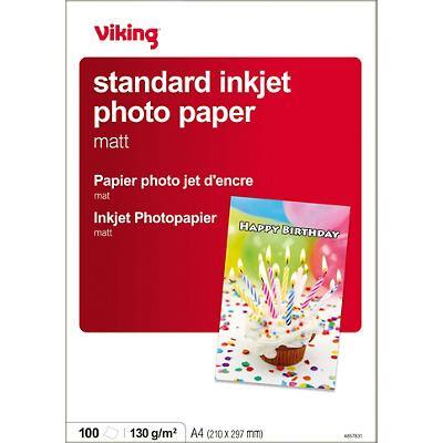Viking Inkjet Everyday Fotopapier Mat A4 130 g/m² Wit 100 Vellen