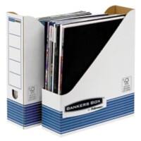 Bankers Box System Tijdschriftencassette A4 Blauw, wit 10 stuks 316 x 81 x 263 mm