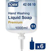 Tork Premium Handzeep Vloeibaar S1 Transparant 420810 6 Flessen à 1 L