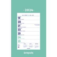 Brepols Jaarplanner 2025 1 Week per pagina Duits, Engels, Frans, Nederlands 34 (B) x 1 (D) x 19 (H) cm Blauw