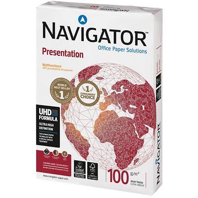 Navigator Presentation A4 Kopieerpapier 100 g/m² Mat Wit 500 Vellen