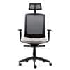 Realspace Karl Ergo Bureaustoel Permanent Contact Mesh, Stof 3D armleuning Verstelbare zithoogte Grijs, zwart 110 kg 9115109BE