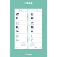 Brepols Jaarkalender 2025 1 Week per pagina Nederlands 31 (B) x 0,5 (D) x 10 (H) cm Blauw