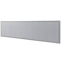 Bisley Scheidingswand Quattro desk basic Lichtgrijs Zilver 1.800 x 350 mm