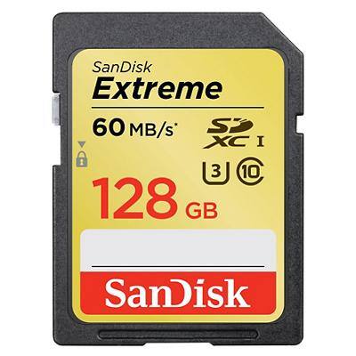 SanDisk SDHC Geheugenkaart Extreme SDHC 128 GB