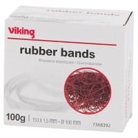 Viking elastieken 150 x 1,5 mm Ø 150 mm rood 100 g