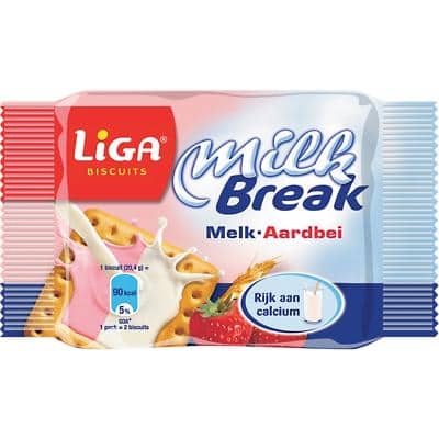 LiGA Biscuits Melk, aardbei 24 Stuks