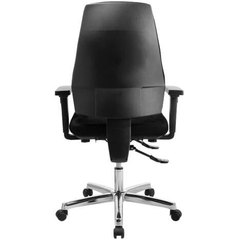 VS Venta-stock Bureaustoel Londen, wit, kunstleer, met verdikte hoofdsteun en zitbank, in hoogte verstelbaar, ergonomisch design