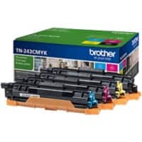 Brother TN-243CMYK Origineel Tonercartridge Zwart, Cyaan, Magenta, Geel Multipack 4 Stuks