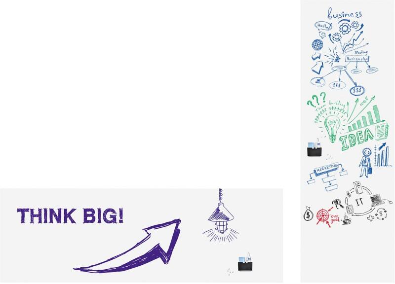 Legamaster Whiteboard-folie Wandmontage Magnetisch Polypropyleen Enkel 300 (B) x 101 (H) cm