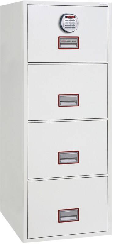 Phoenix World Class Vertical Fire File Archiefkast Elektronisch slot 49 L FS2254E Wit