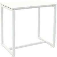 Paperflow Rechthoekige Hoge Tafel met Wit Melamine Bovenblad en Wit Frame easyDesk 1140 x 750 x 1100mm