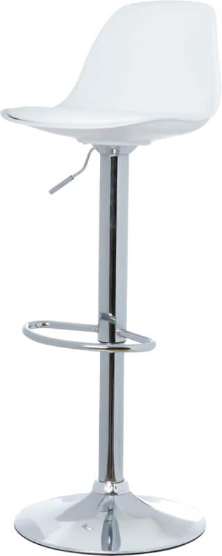 meet powered by PAPERFLOW Barkruk met verstelbare zitting Bobba Wit 2 stuks