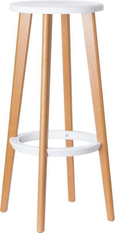 meet powered by PAPERFLOW Barkruk Woody Wit 2 stuks