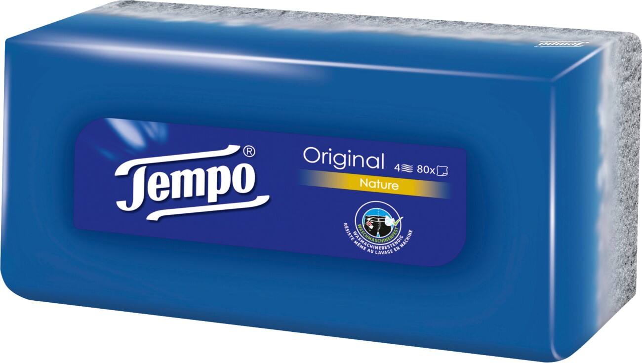 Tempo Papieren Zakdoekjes 4-laags 1 Stuks à 80 Vellen