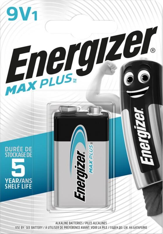 Energizer Batterij Max Plus 9V Alkaline 9 V