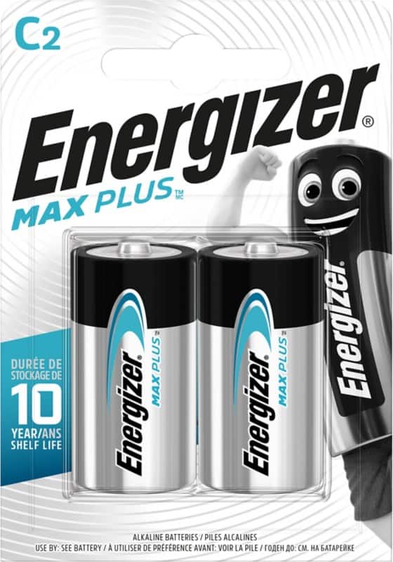 Energizer Batterij Max Plus C 8000 mAh Alkaline 1.5 V 2 Stuks