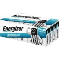 Energizer Batterij Max Plus 9V Alkaline 9 V 20 Stuks