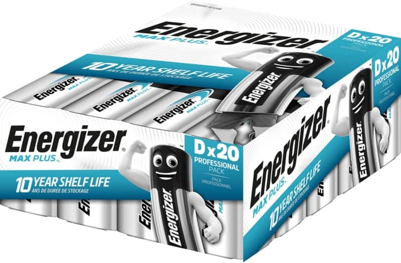 Energizer Batterij Max Plus D Alkaline 1.5 V 20 Stuks
