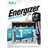 Energizer Batterij Max Plus AA Alkaline 1.5 V 4 Stuks