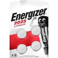 Energizer Knoopcelbatterij Lithium CR2025 170 mAh Lithium (Li) 3 V 4 Stuks
