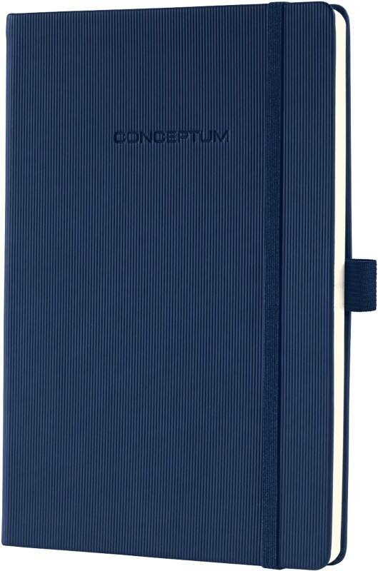 Sigel Conceptum Notitieboek A5 Geruit Gebonden Hardcover Middernachtblauw 194 Pagina's 97 Vellen